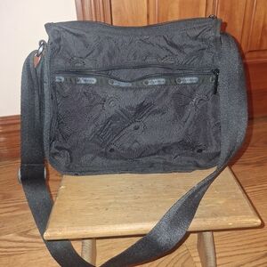 Lesportsac Black Shoulder Bag Durable Nylon Everyday